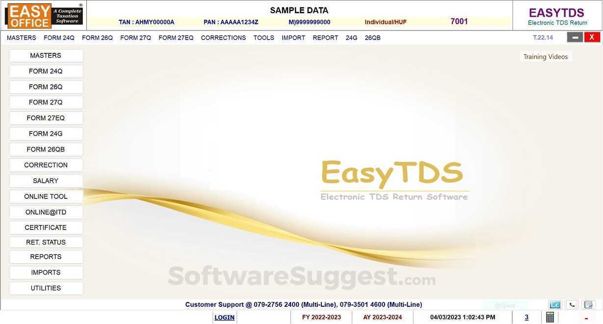 EASYOFFICE - TDS Return Filing Screenshot1
